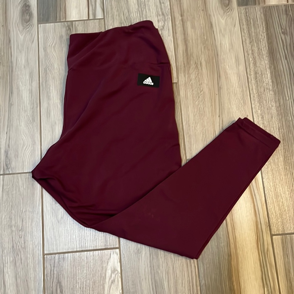 Women’s adidas tights 4x maroon
